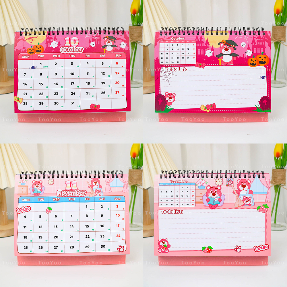 Lịch để bàn 2024 Gấu dâu Lotso dễ thương cute TooYoo BK00315
