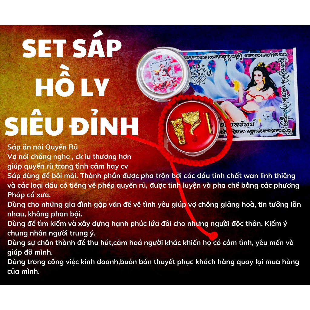 Son sáp thủ công cô gái hồ ly