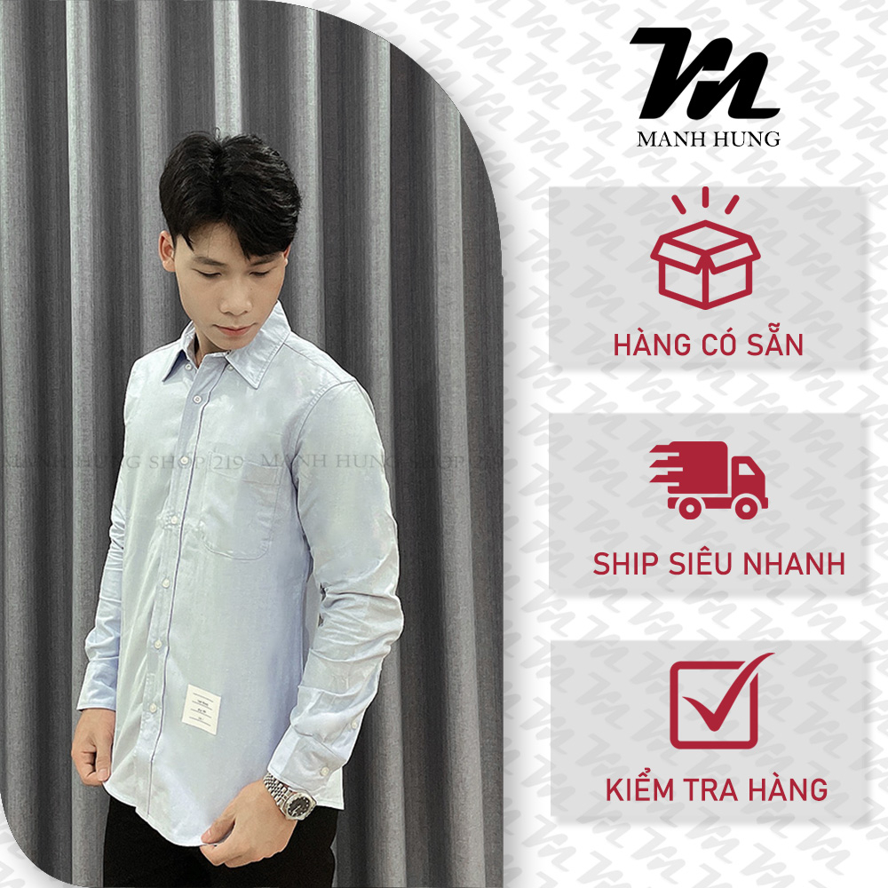 🏆  - Sơ Mi Thom - Check Ngực Viền Trong Áo- Vải Oxford Hottrend 2023 Hàng QC Chuẩn Hàng Loại 1 Mạnh Hùng Shop