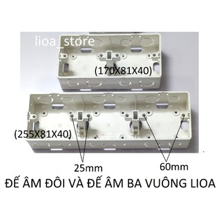 ĐẾ ÂM ( đôi, ba ) VUÔNG LiOA