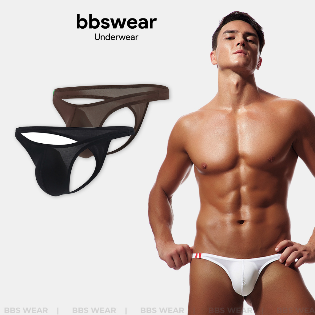 Quần lọt khe nam BBS WEAR thun lạnh 2 sọc sịp nam sexy gợi cảm thongs / jockstrap