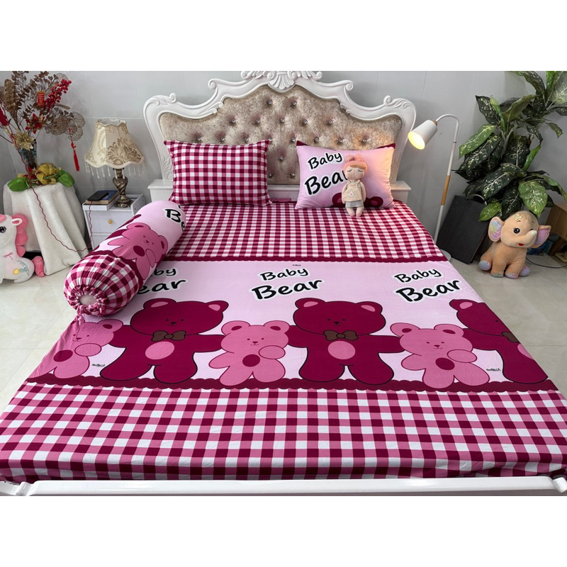 Bộ drap thun hàn quốc 4 món mát mịn