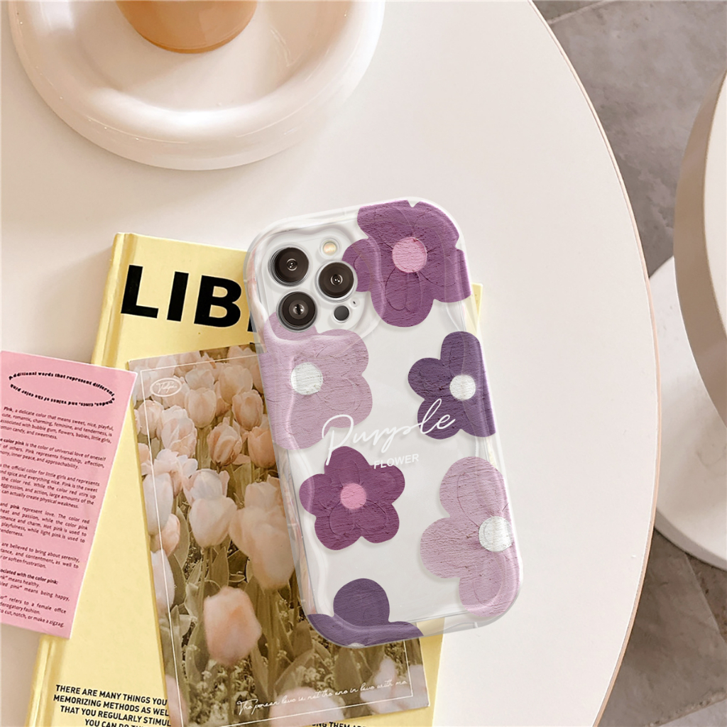 Ốp Lưng Điện Thoại Iphone Purple Love Sóng Nổi 6s/6splus/7/7plus/8/8plus/x/xs/11/12/13/14/pro/max/promax/plus