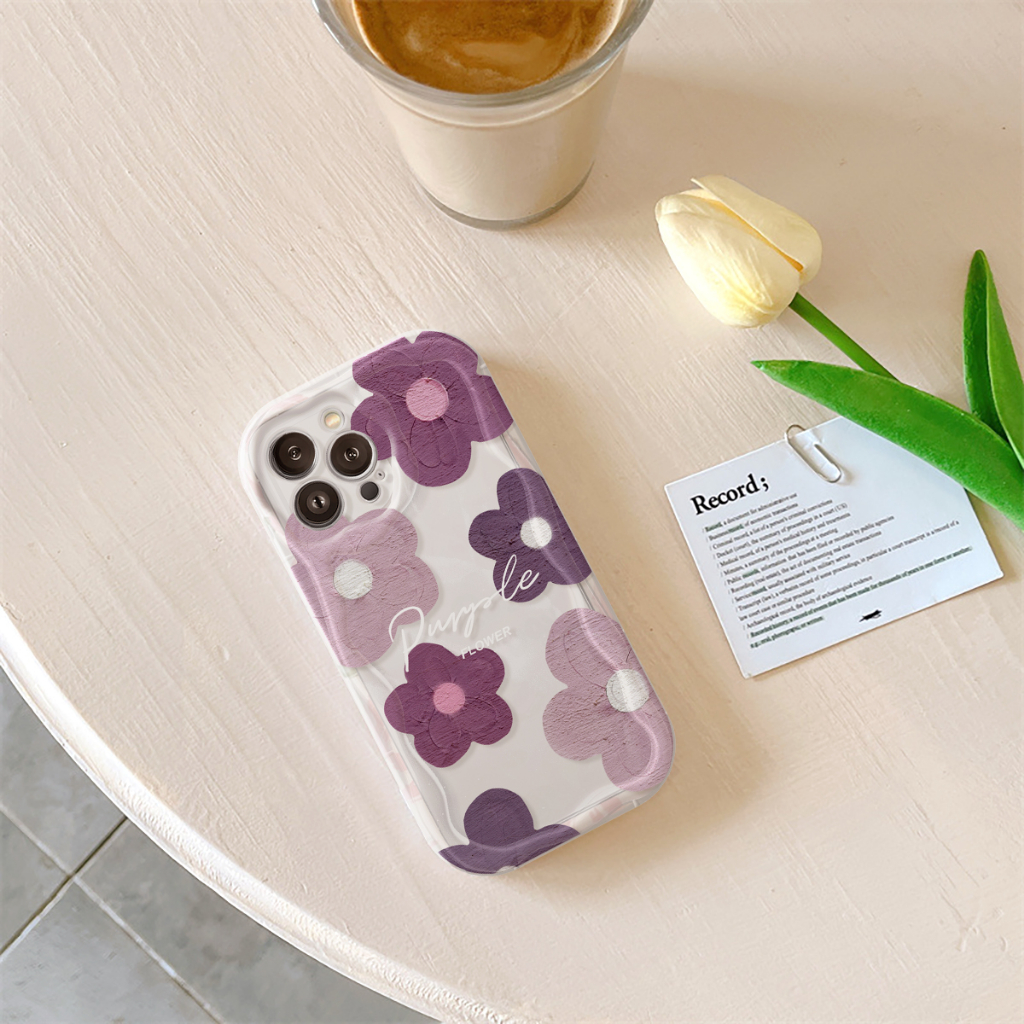 Ốp Lưng Điện Thoại Iphone Purple Love Sóng Nổi 6s/6splus/7/7plus/8/8plus/x/xs/11/12/13/14/pro/max/promax/plus
