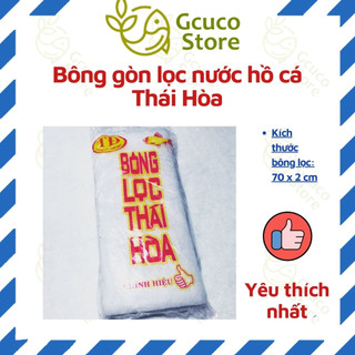 Bông gòn lọc nước cho hồ cá Thái Hòa