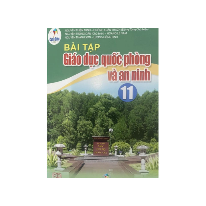 Sách - Bài tập Giáo dục quốc phòng và an ninh Lớp 11 - Cánh diều Kèm 1 set Bọc vở Giấy Ô ly A5/B5/SG