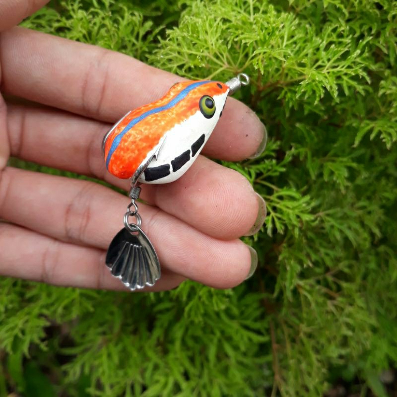 Nháy hơi chàng hiu lưỡi độ ko rỉ 3.8cm6-7g đi nổi8- 9g lửng