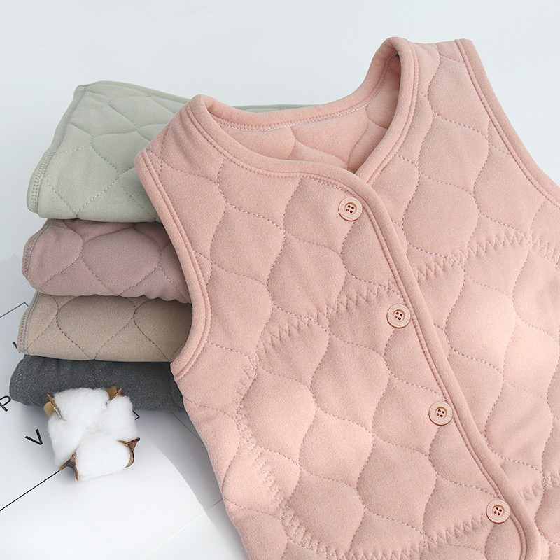 Áo ghi lê trẻ em, ghile lót nỉ trần bông lông cừu siêu ấm nhiều màu cho bé trai bé gái từ 5kg đến 32kg mặc đi học đi chơ