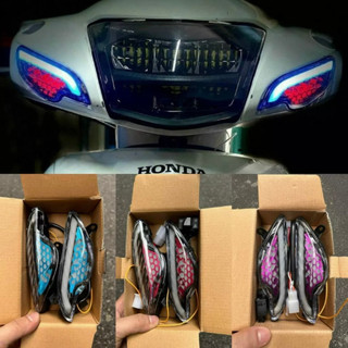 Xi nhan audi led wave 110 50cc 100 tổ ong