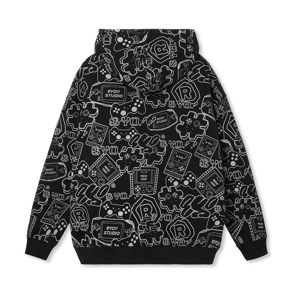 Áo Hoodie 8Y0 Mũ Trùm 2 Lớp Form Rộng Unisex in Hình Nỉ Trần Bông Cotton | BigBuy360 - bigbuy360.vn