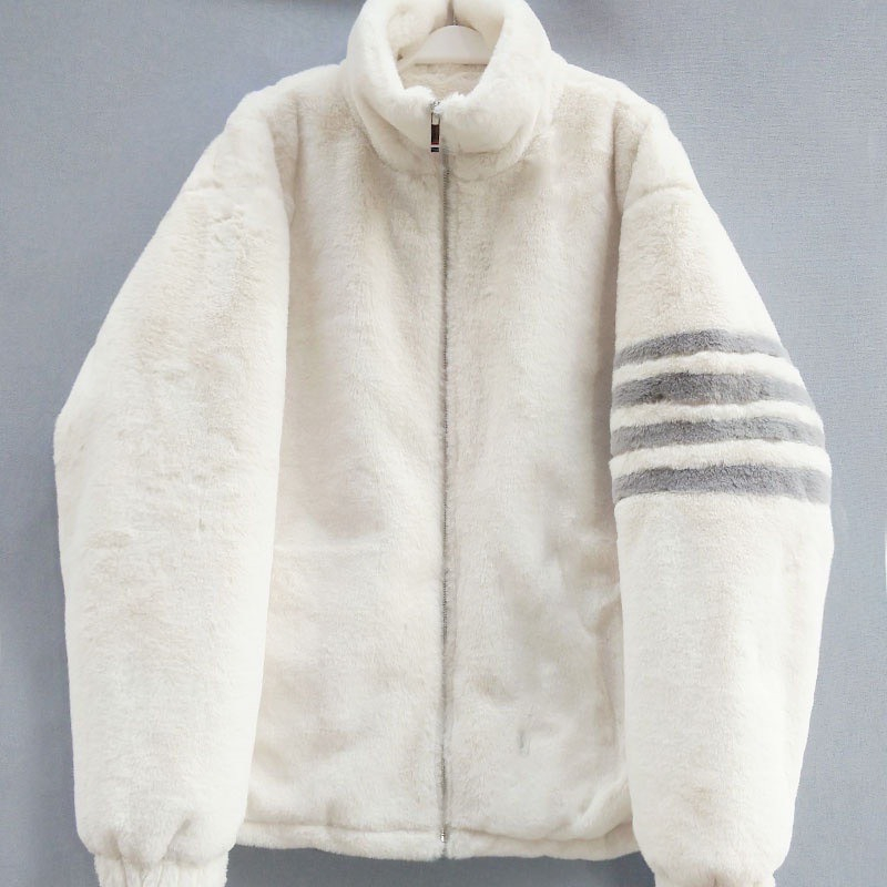 Áo Khoác Thom , Áo Khoác Lông Cừu Dây Kéo Khoá Form Unisex Nam Nữ