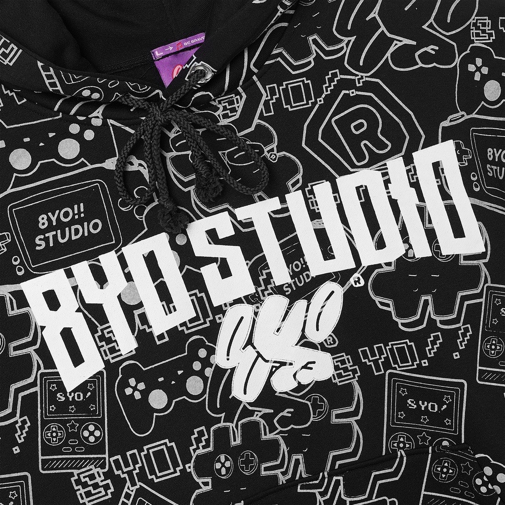 Áo Hoodie 8Y0 Mũ Trùm 2 Lớp Form Rộng Unisex in Hình Nỉ Trần Bông Cotton | BigBuy360 - bigbuy360.vn