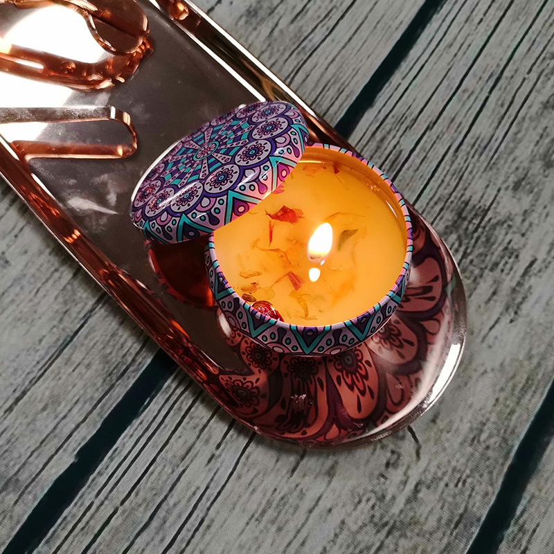 Sáp Nến Thơm Hoa Khô Thiên Nhiên Khử Mùi Thư Giãn Trang Trí