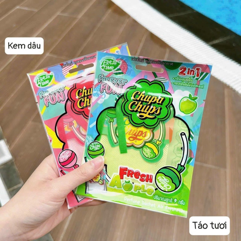 Túi Thơm CHUPA CHUPS 9g Treo Phòng, Ôtô, Tủ Quần Áo Lưu Hương Lâu