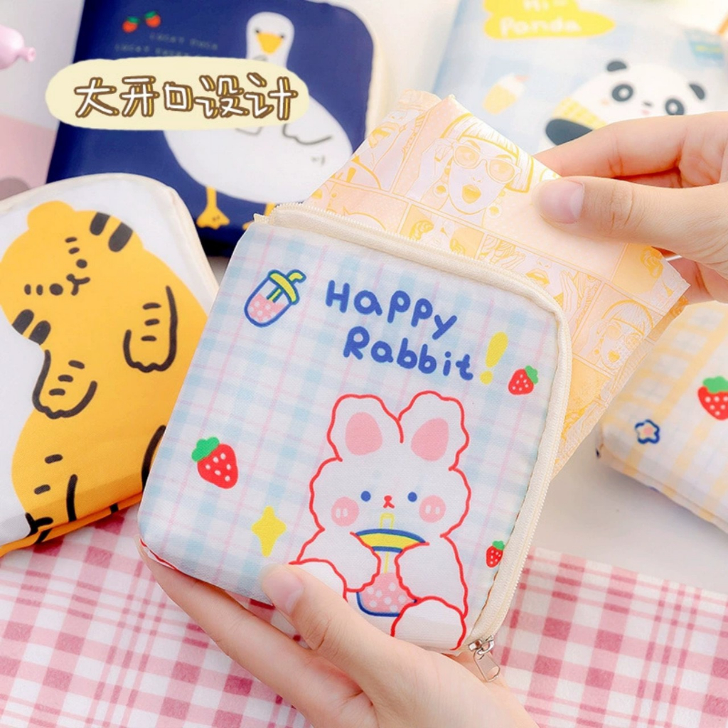 Ví đựng đồ cá nhân ví nữ cầm tay họa tiết so cute
