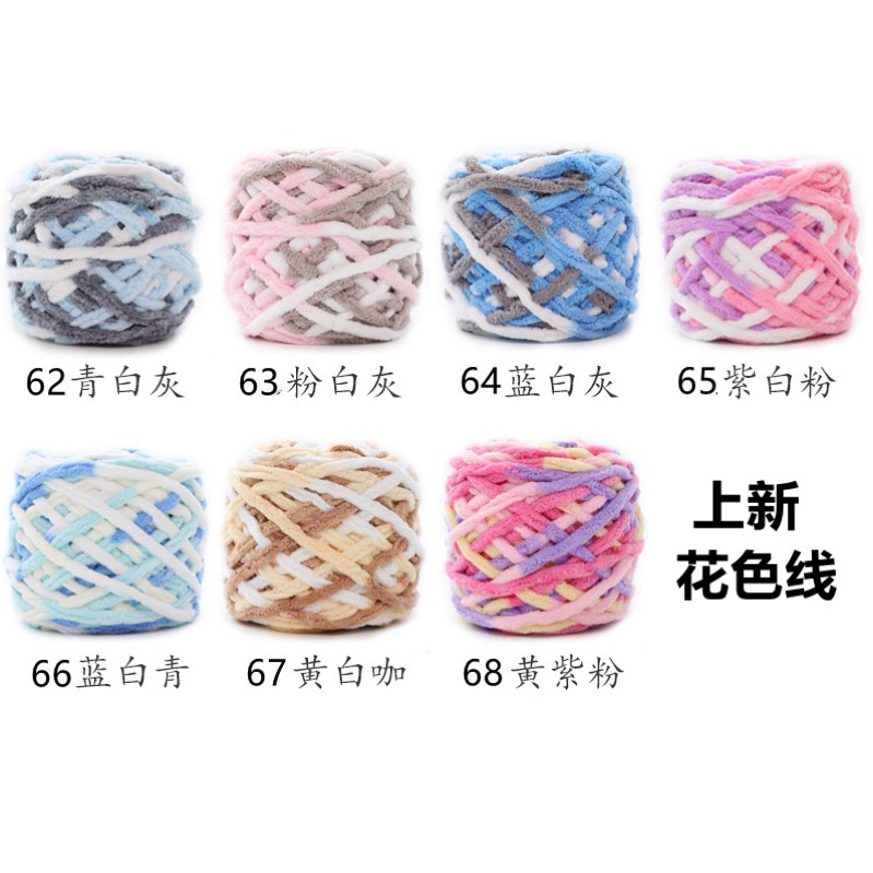 Len nhung đũa màu loang