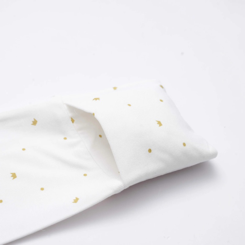 Bubaby Bộ dài tay cài chéo bao tay chân lật Glory - Bambus BBB110807