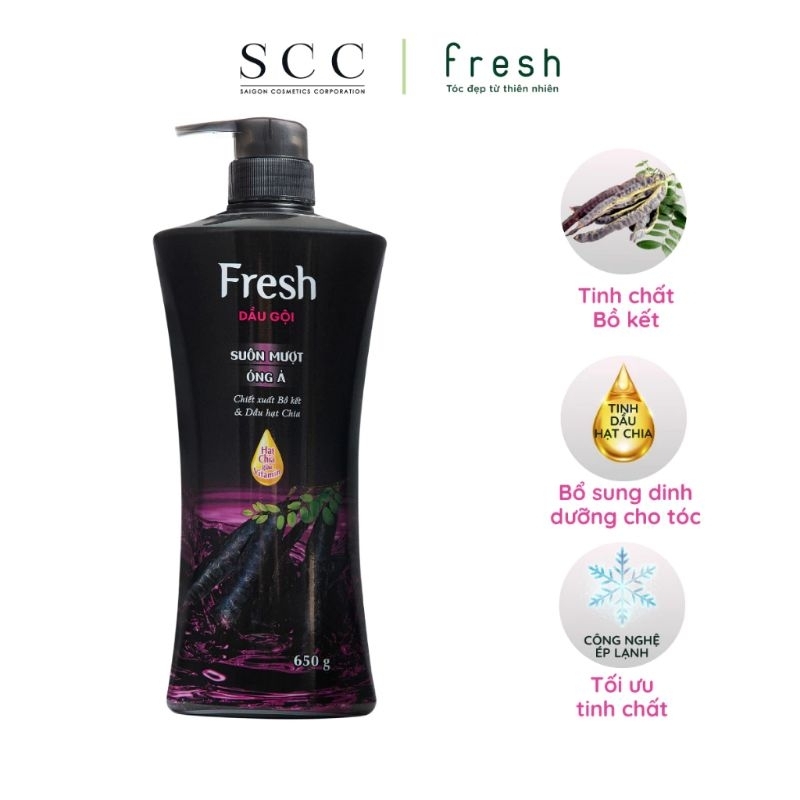 (MUA 1 TẶNG 1 DẦU XẢ) Dầu Gội Cao Cấp Fresh 650g