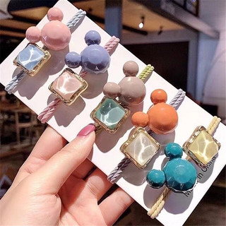Dây buộc tóc Mickey pha lê thạch nước phong cách hàn quốc