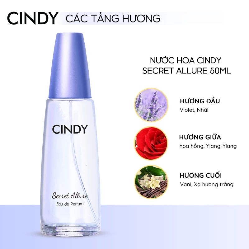 (5 MÙI) Nước hoa Cindy dành cho phái nữ 50ml