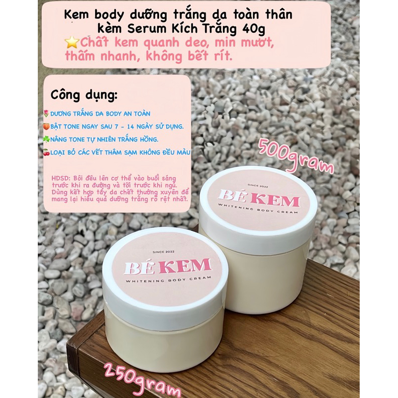 Kem Dưỡng Trắng Da Body Siêu Trắng Sau 7 ngày