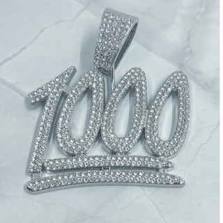 (TẶNG KÈM NHẪN) MẶT DÂY CHUYỀN HIPHOP 1000 ĐÍNH ĐÁ CZ MIX MAMA KING