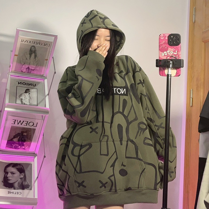 Áo HOODIE NOT RABBIT Mũ Trùm 2 Lớp Chất Liệu Nỉ Bông Cao Cấp , Áo Khoác Nam Nữ Localbrand