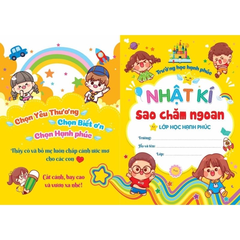 NHẬT KÍ SAO CHĂM NGOAN ( Dành cho lớp 1,2,3-6,5k/1q