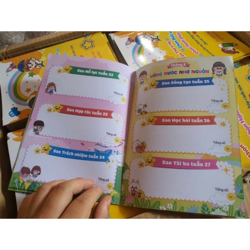 NHẬT KÍ SAO CHĂM NGOAN ( Dành cho lớp 1,2,3-6,5k/1q