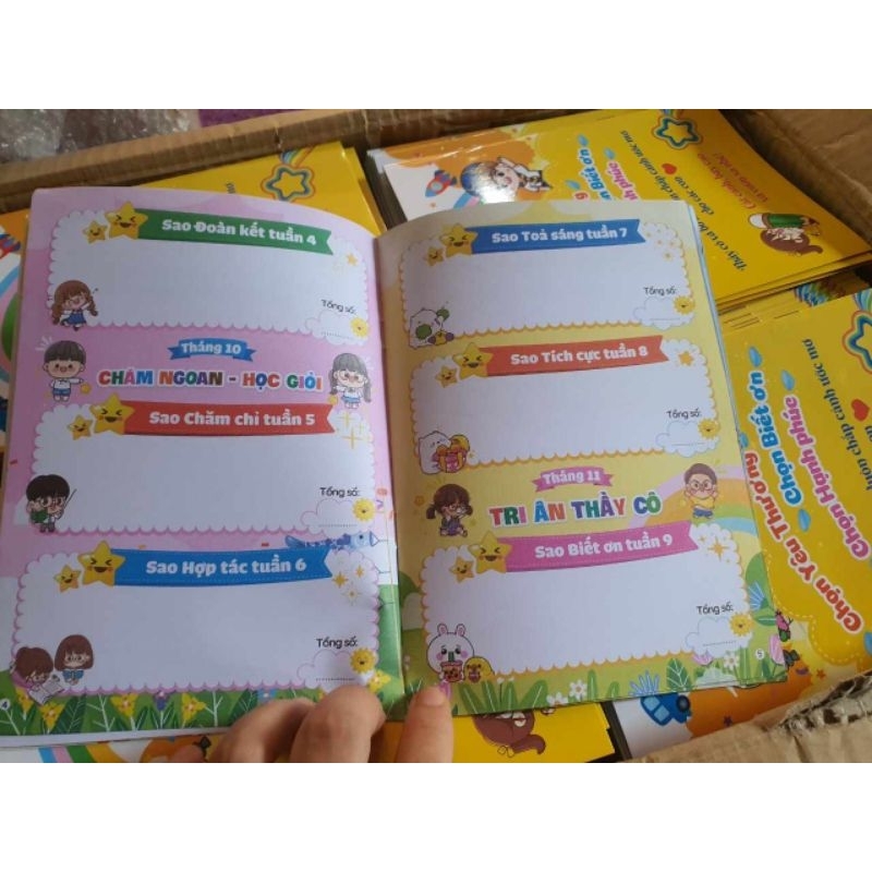 NHẬT KÍ SAO CHĂM NGOAN ( Dành cho lớp 1,2,3-6,5k/1q