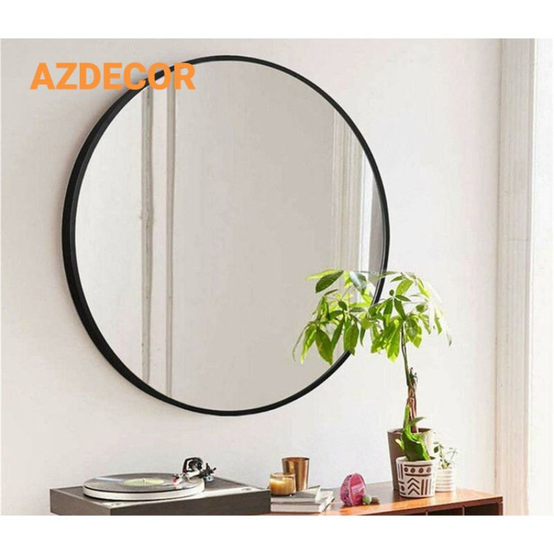 Gương Tròn Treo Tường- Gương Trang Điểm - Gương Nhà Tắm Viền Nhôm Chống Nước Cao Cấp - Đủ Size Từ 40-60cm