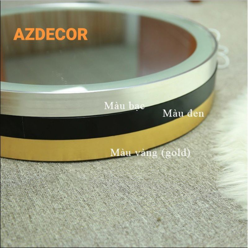 Gương Tròn Treo Tường- Gương Trang Điểm - Gương Nhà Tắm Viền Nhôm Chống Nước Cao Cấp - Đủ Size Từ 40-60cm