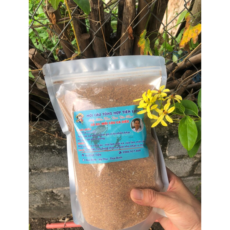 Mồi câu Tiến Luffy số 3: cá Diếc gói 500g