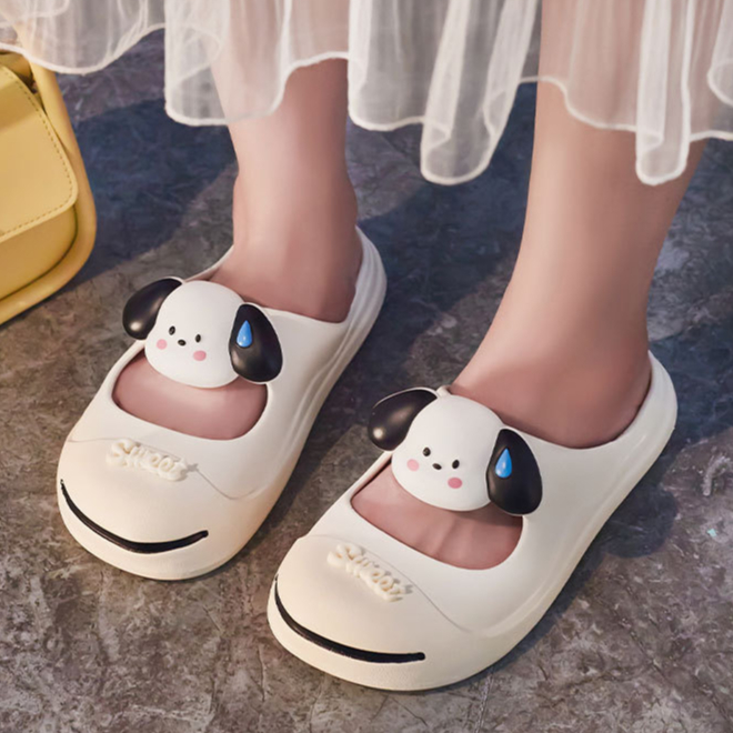 DÉP SỤC NỮ HÌNH CÚN ĐÁNG YÊU HÀNG QUẢNG CHÂU CAO CẤP LOẠI 1
