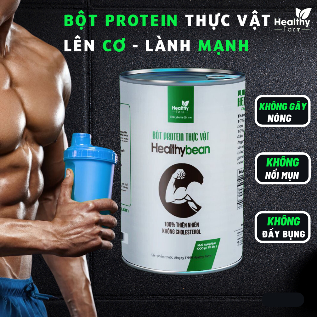 Bột protein thực vật hỗ trợ tăng cân - tăng cơ - giảm mỡ