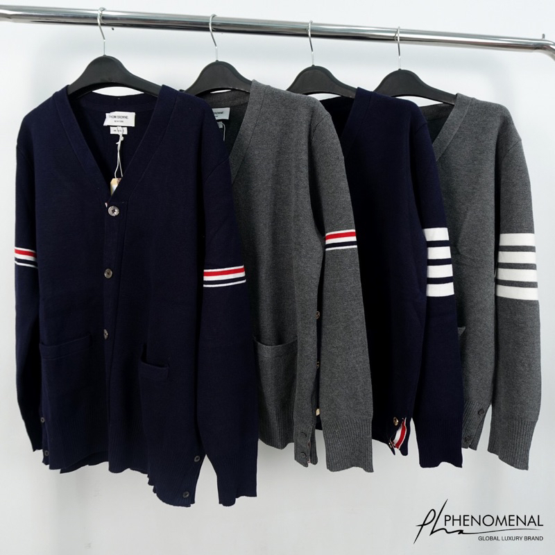 Áo khoác Cardigan Thom Browne Bản Dày Vải Cashmere - Quảng Châu Cao Cấp