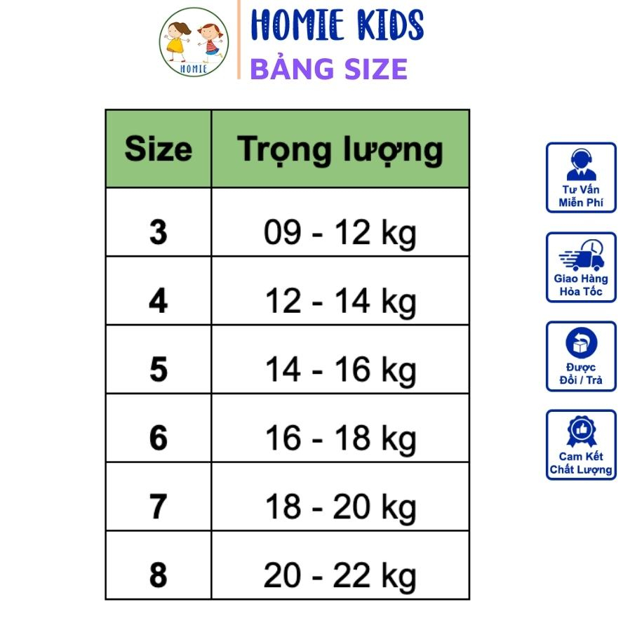 Bộ dài tay bé gái 9-22 kg set đồ tay dài quần dài thun cotton thoáng mát mềm mịn hình in họa tiết cute Homie Kids