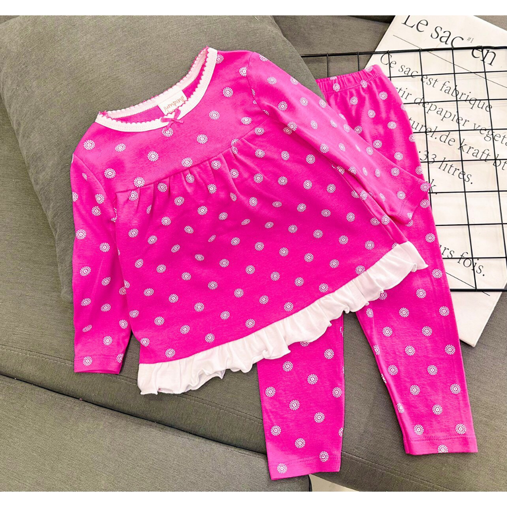 Đồ bộ dài tay cho bé gái 9-22 kg chất thun cotton borip mềm mịn cho bé mặc nhà đi chơi đi học đều xinh Homie Kids