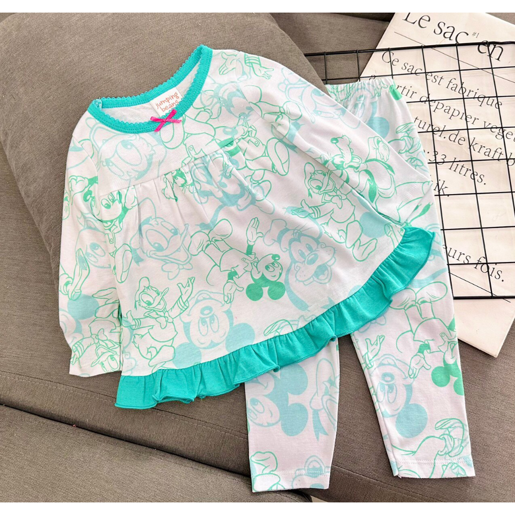 Đồ bộ dài tay cho bé gái 9-22 kg chất thun cotton borip mềm mịn cho bé mặc nhà đi chơi đi học đều xinh Homie Kids