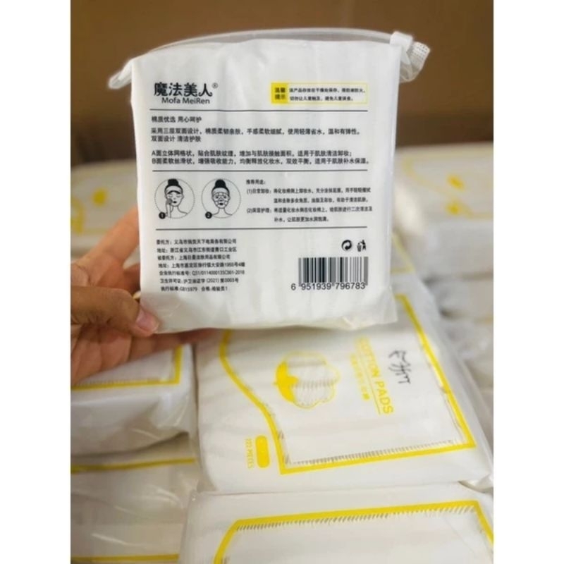 Bông tẩy trang 222 miếng Lameila BTT222