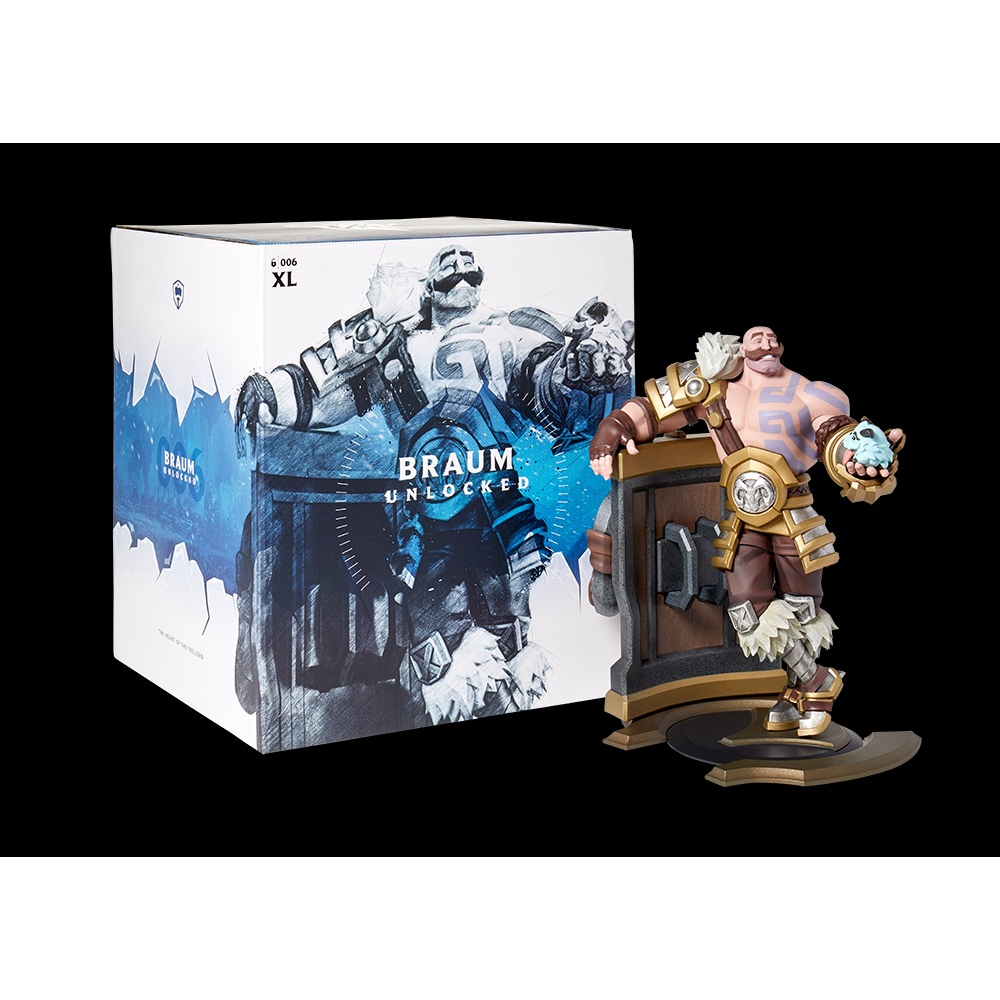 Mô hình LoL Braum 27.5cm - BRAUM UNLOCKED XL STATUE  - Figure LMHT Liên Minh Huyền Thoại