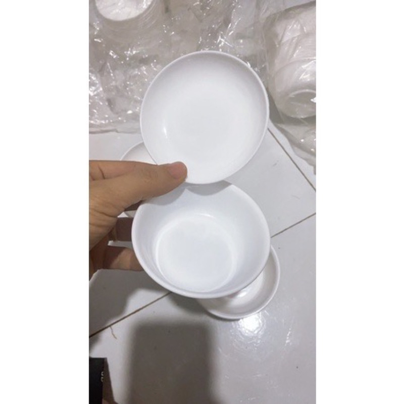 Set 10 bát chấm, đĩa nhựa chấm việt nhật