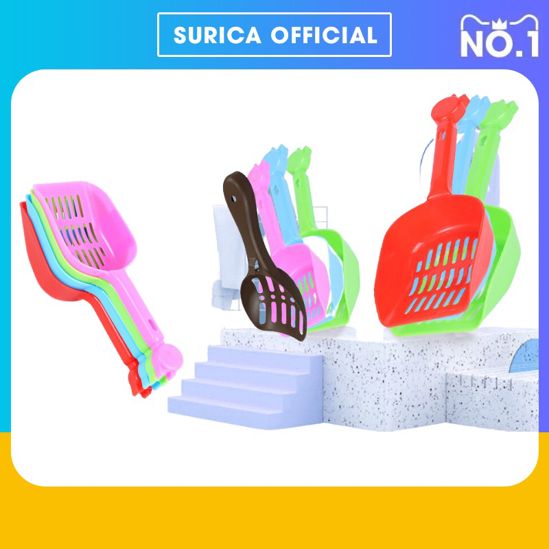 Xẻng xúc cát cho mèo Đồ xúc cát đậu nành cho mèo Phụ kiện cho mèo Surica PK12