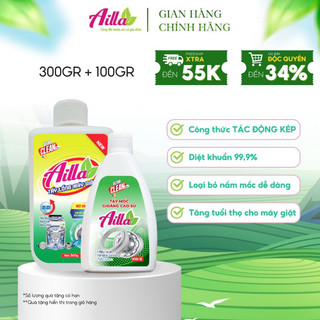 Combo 1 tẩy lồng máy giặt ailla + 1 tẩy mốc gioăng cao su ailla cao cấp