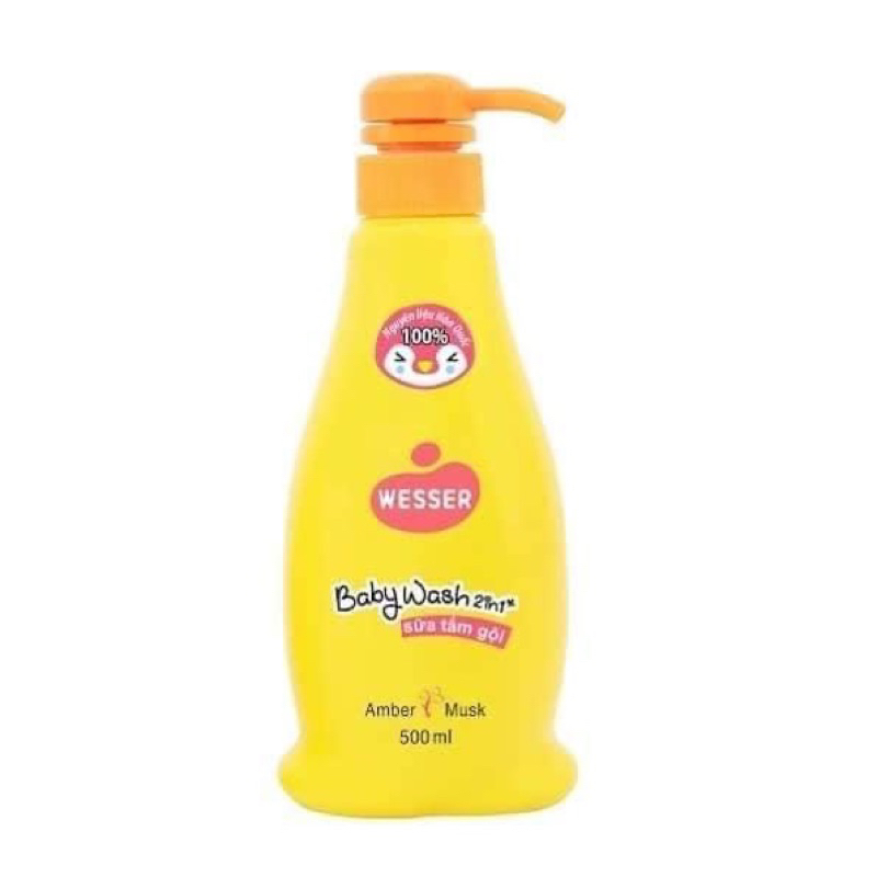 Sữa tắm gội em bé Wesser 200ml ( Nhập khẩu Hàn Quốc )
