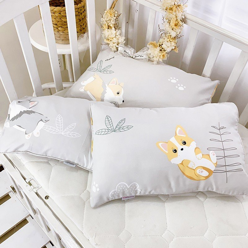 111 Gối KÈM RUỘT Mitu Home cho bé sơ sinh 0-10 tuổi vải Tencel 40s gòn lông vũ, siêu mềm mát, êm, hoạt tiết dễ thương