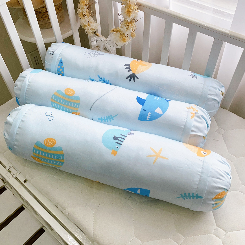 Gối ôm trẻ em Mitu Home vải Tencel 40s ruột gòn lông vũ nhân tạo mềm mịn mát, siêu êm, họa tiết ngộ nghĩnh đáng yêu