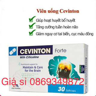 Hoạt huyết dưỡng não CEVINTON FORTE giúp bổ não ,tăng cường lưu thông máu lên não Cevinton Fort giúp giảm đau đầu