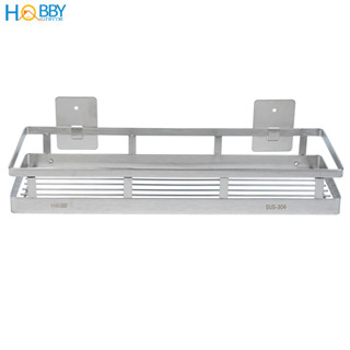 Kệ đựng gia vị inox 304 dán tường Hobby home decor KGV size tùy chọn