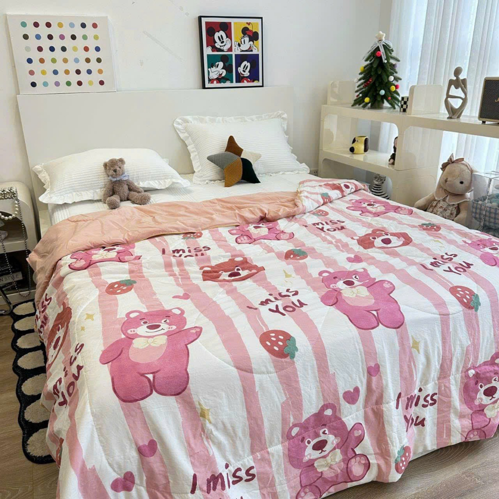 Chăn hè đũi siêu mềm mịn,được chọn màu,kích thước 2mx2m3,mẫu dây lá xanh